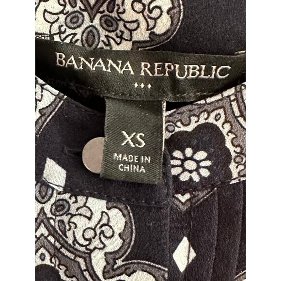 Banana Republic Navy & Grey Blouse - Picture 3 of 4